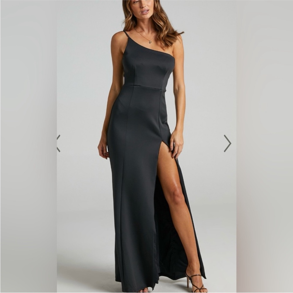 Showpo- Black One-Shoulder Dress size S/US4